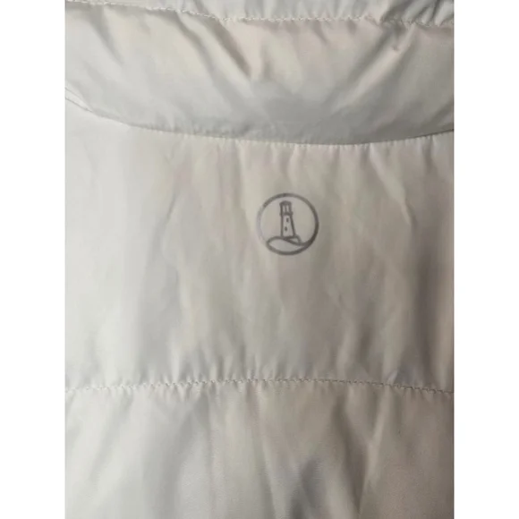 Lands' End Women's Puffer Vest Size 1X Cream/ Off White - Picture 3 of 9